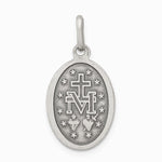 Sterling Silver Antiqued Miraculous Medal - Product Photo