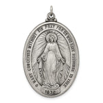 Sterling Silver Antiqued Miraculous Medal - Product Photo