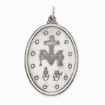 Sterling Silver Antiqued Miraculous Medal - Product Photo