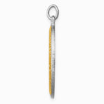 Sterling Silver Platinum-plated & Vermeil St. Christopher Medal - Product Photo