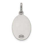 Sterling Silver Antiqued St. Christopher Medal - Product Photo