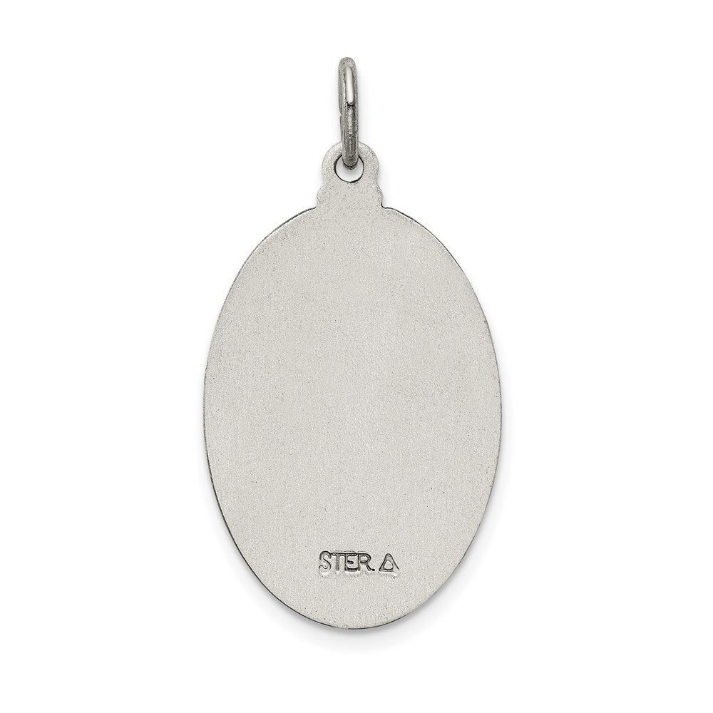 Sterling Silver Antiqued Saint Jude Thaddeus Medal - Product Photo