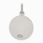 Sterling Silver Antiqued Saint Michael Medal - Product Photo
