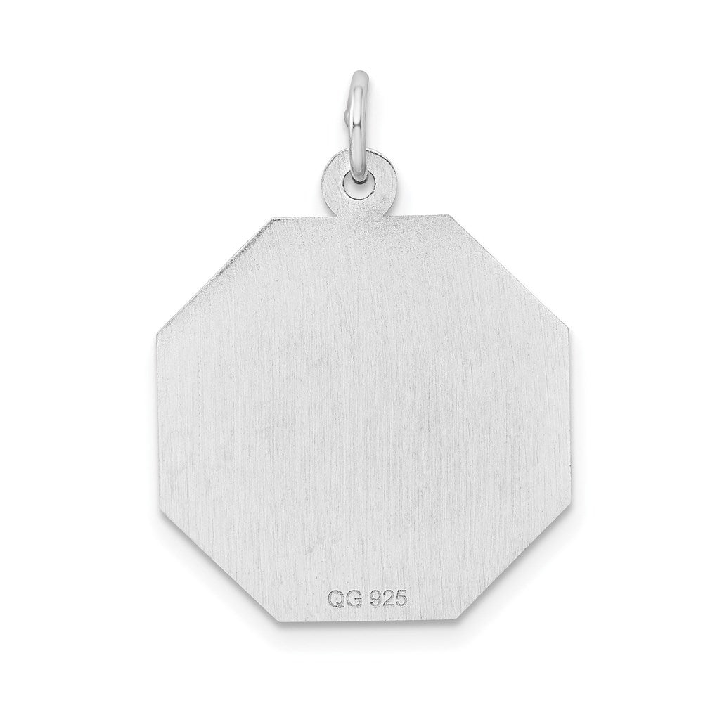 Sterling Silver Rhodium-plated I'll Never stop loving you Charm - Product Photo