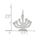 Sterling Silver Menorah Charm - Product Photo
