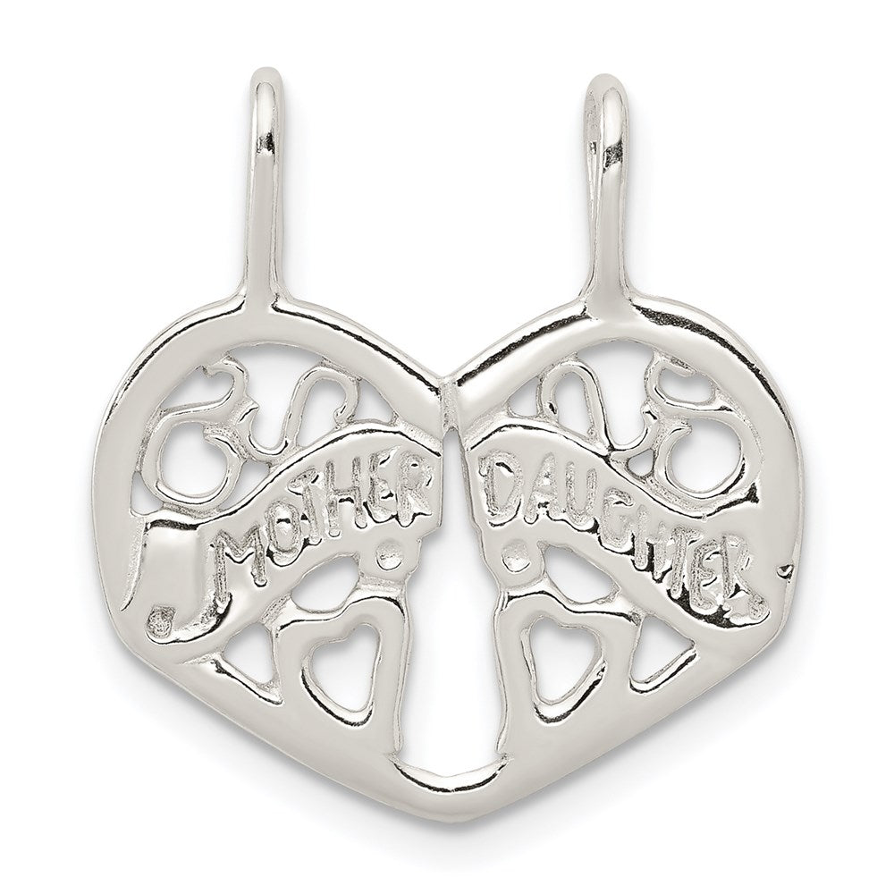 Sterling Silver Mother/Daughter Break apart Charm - Product Photo