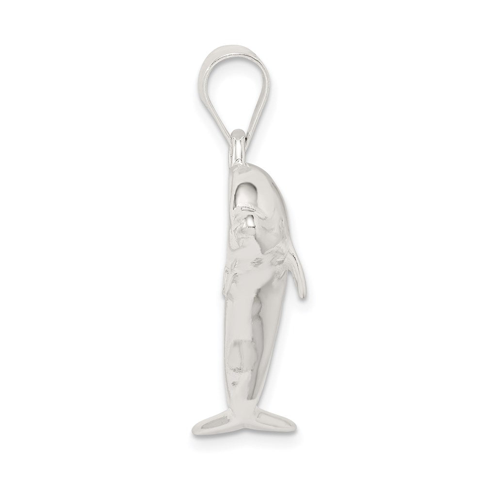 Sterling Silver Dolphin Pendant - Product Photo