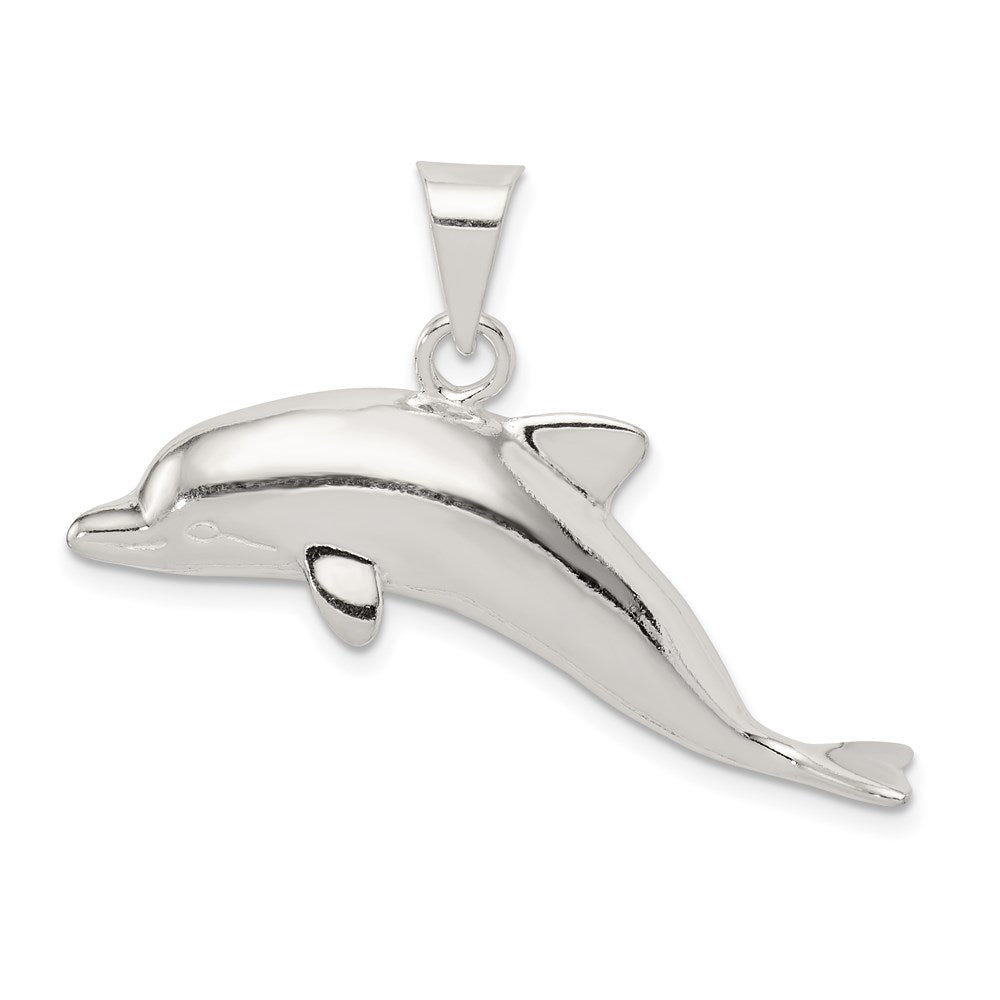 Sterling Silver Dolphin Pendant - Product Photo