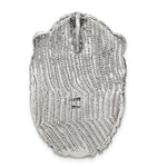 Sterling Silver Antiqued Lion Head Pendant - Product Photo