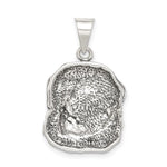 Sterling Silver Antiqued Dog Charm - Product Photo