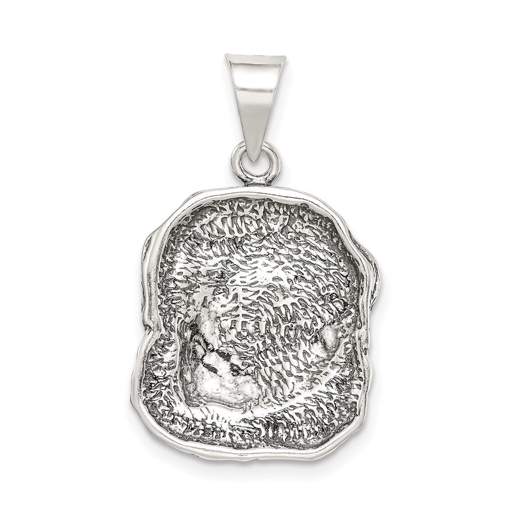 Sterling Silver Antiqued Dog Charm - Product Photo