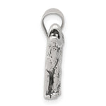 Sterling Silver Antiqued Wolf Charm - Product Photo