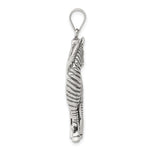 Sterling Silver Antiqued Zebra Pendant - Product Photo