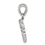 Sterling Silver Antiqued Bulldog Charm - Product Photo