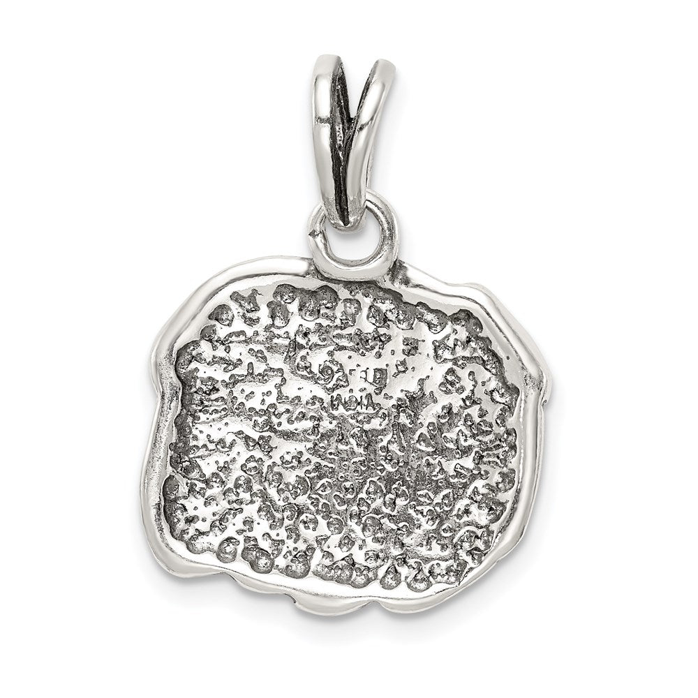Sterling Silver Antiqued Bulldog Charm - Product Photo