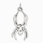 Sterling Silver Antiqued Spider Pendant - Product Photo