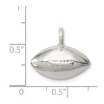 Sterling Silver Football Pendant - Product Photo