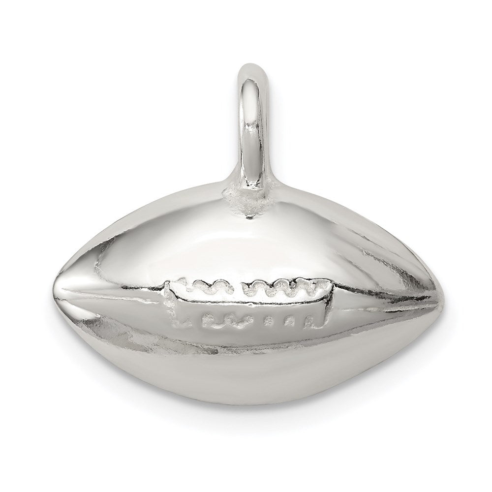 Sterling Silver Football Pendant - Product Photo