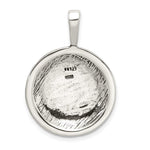 Sterling Silver Antiqued Soccer Ball Pendant - Product Photo