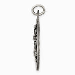 Sterling Silver Antiqued St. Christopher Medal - Product Photo