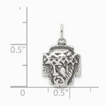 Sterling Silver Antiqued Ecce Homo Medal - Product Photo