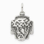 Sterling Silver Antiqued Ecce Homo Medal - Product Photo