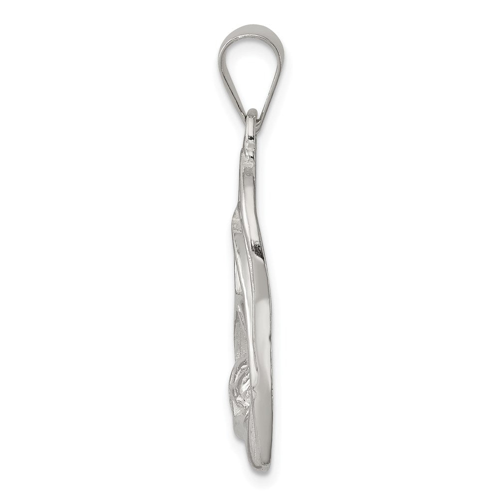 Sterling Silver Blessed Mary & Child Jesus Antique Finish Charm - Product Photo