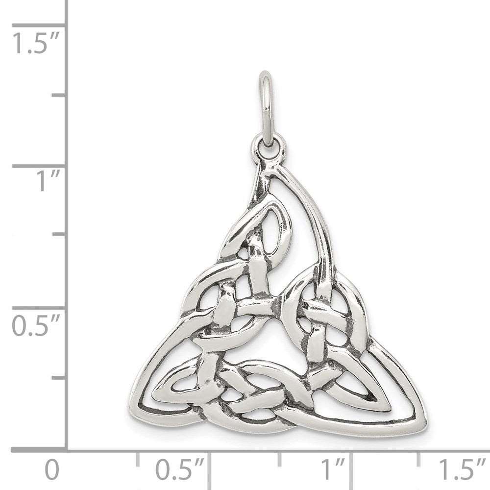 Sterling Silver Antiqued Celtic Charm - Product Photo