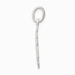Sterling Silver Diamond Cut Snowflake Charm - Product Photo