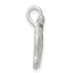Sterling Silver Diamond Cut Violin Pendant - Product Photo