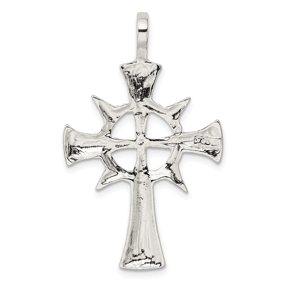 Sterling Silver Iona Cross Pendant - Product Photo