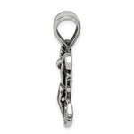 Sterling Silver Antiqued Mariner's Crucifix Pendant - Product Photo