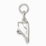 Sterling Silver Baby Shoes Charm - Product Photo
