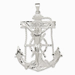 Sterling Silver Mariner Cross Pendant - Product Photo