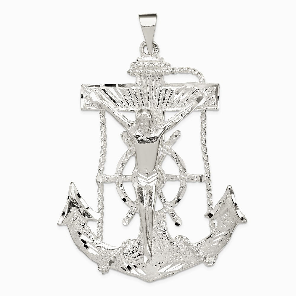 Sterling Silver Mariner Cross Pendant - Product Photo
