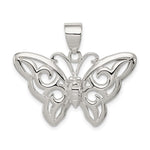 Sterling Silver Butterfly Pendant - Product Photo