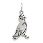 Sterling Silver Antiqued Puffin Charm - Product Photo