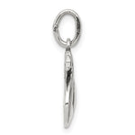 Sterling Silver Antiqued Swan Charm - Product Photo