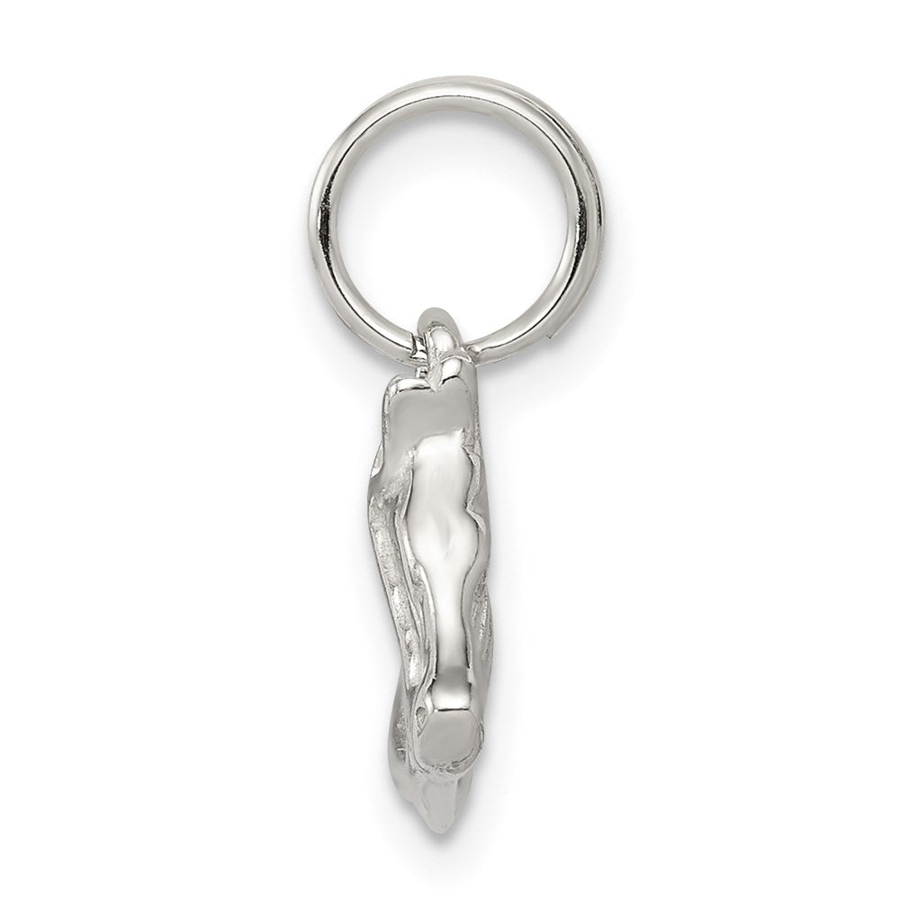Sterling Silver Horse Head with Bridle Charm - Product Photo