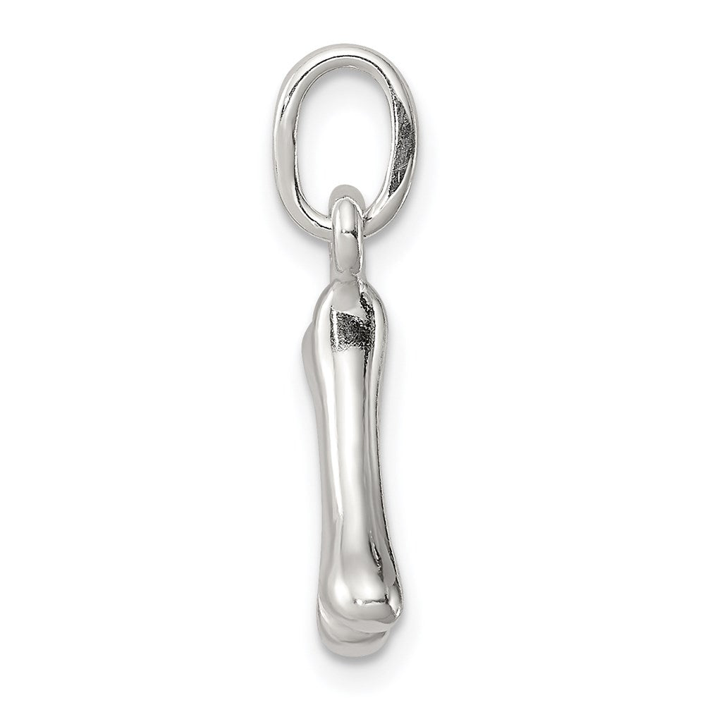 Sterling Silver Polished Bone Charm - Product Photo