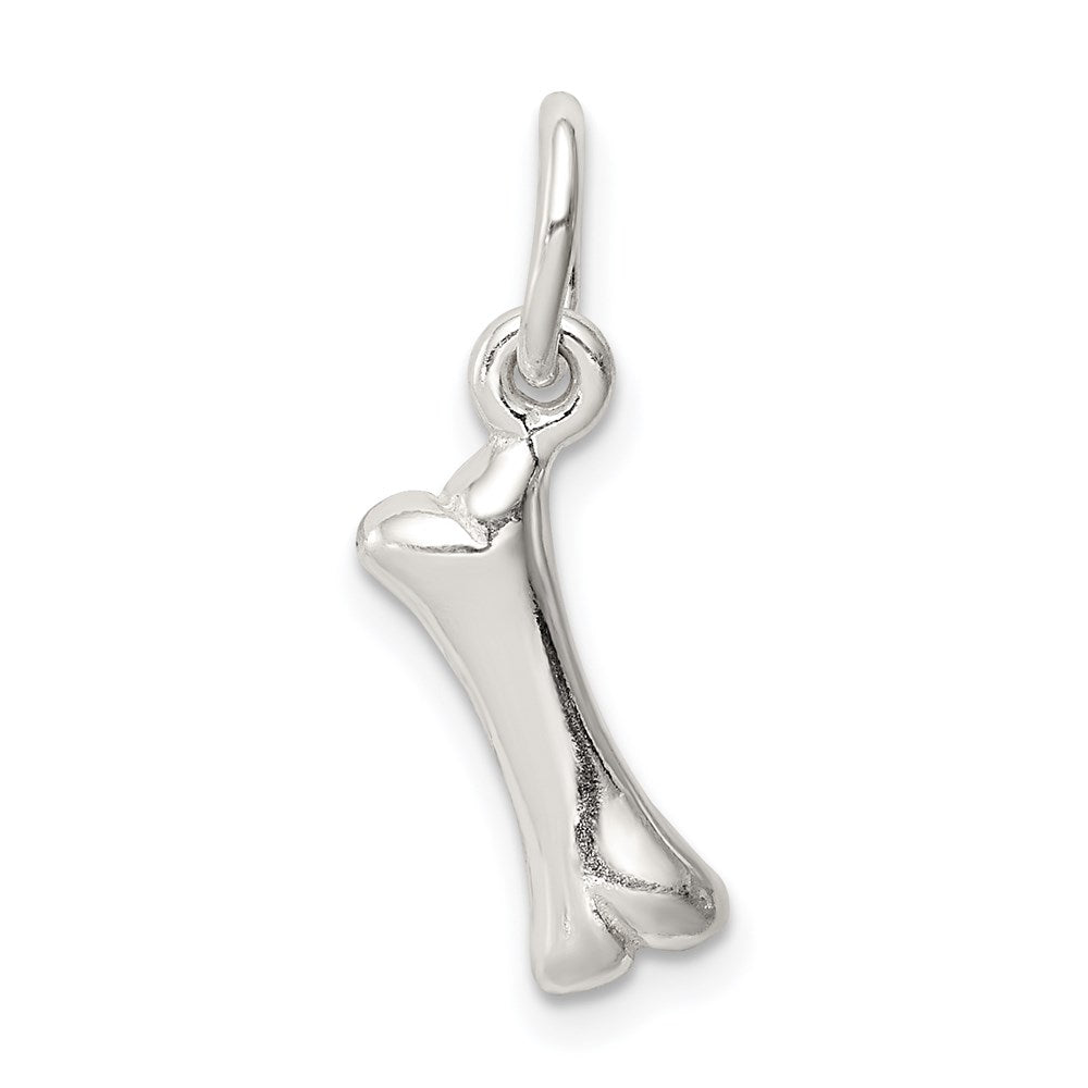 Sterling Silver Polished Bone Charm - Product Photo