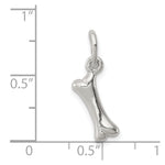 Sterling Silver Polished Bone Charm - Product Photo