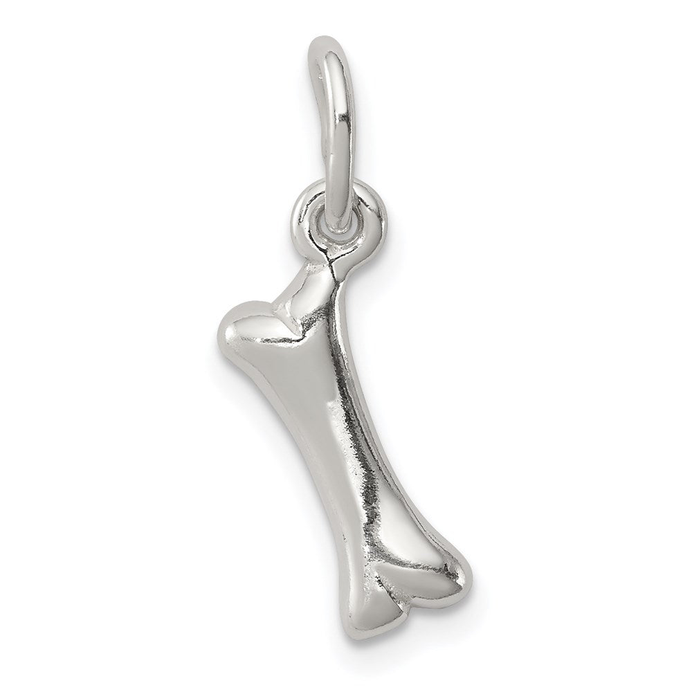 Sterling Silver Polished Bone Charm - Product Photo
