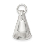 Sterling Silver Rhodium-plated Megaphone Charm - Product Photo