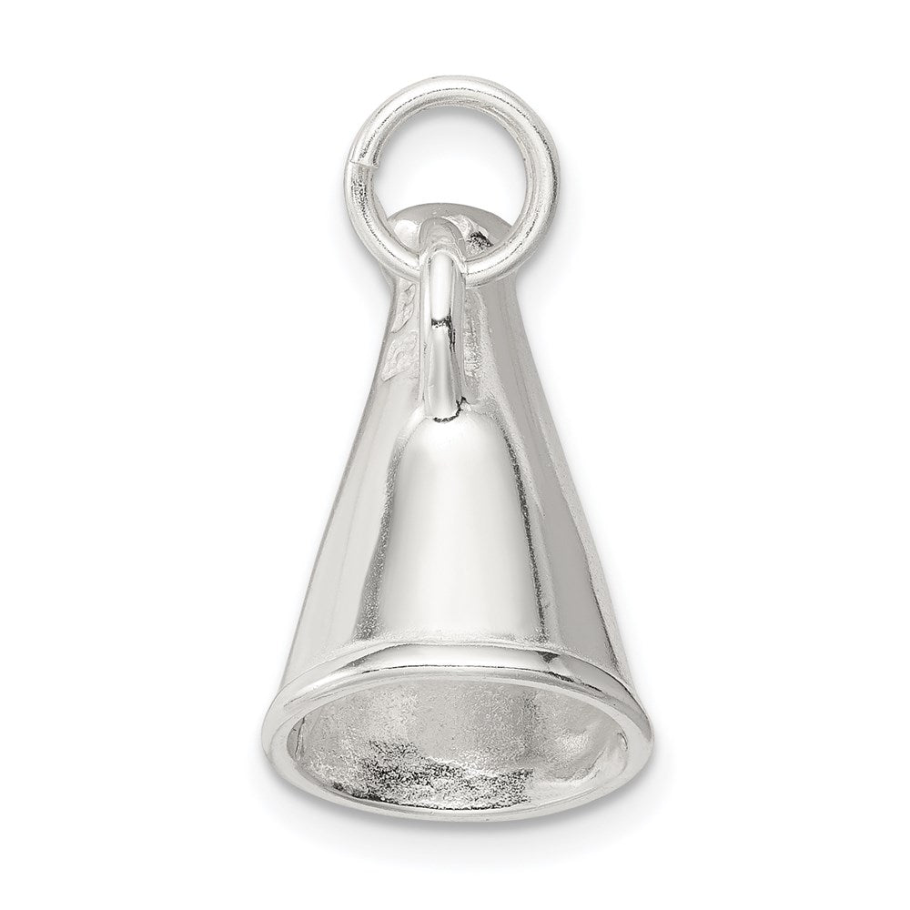 Sterling Silver Rhodium-plated Megaphone Charm - Product Photo