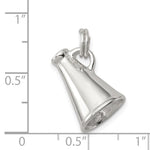 Sterling Silver Rhodium-plated Megaphone Charm - Product Photo