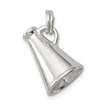 Sterling Silver Rhodium-plated Megaphone Charm - Product Photo