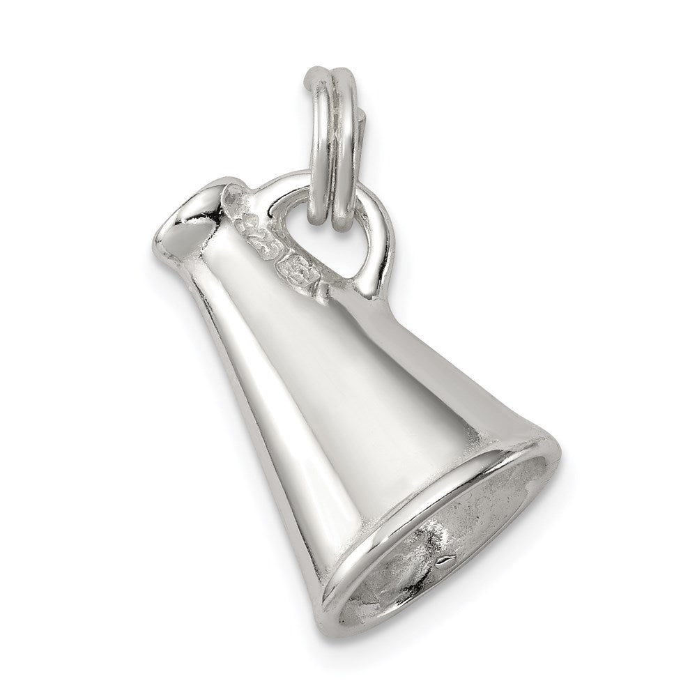 Sterling Silver Rhodium-plated Megaphone Charm - Product Photo
