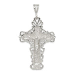 Sterling Silver Diamond-Cut Crucifix Pendant - Product Photo
