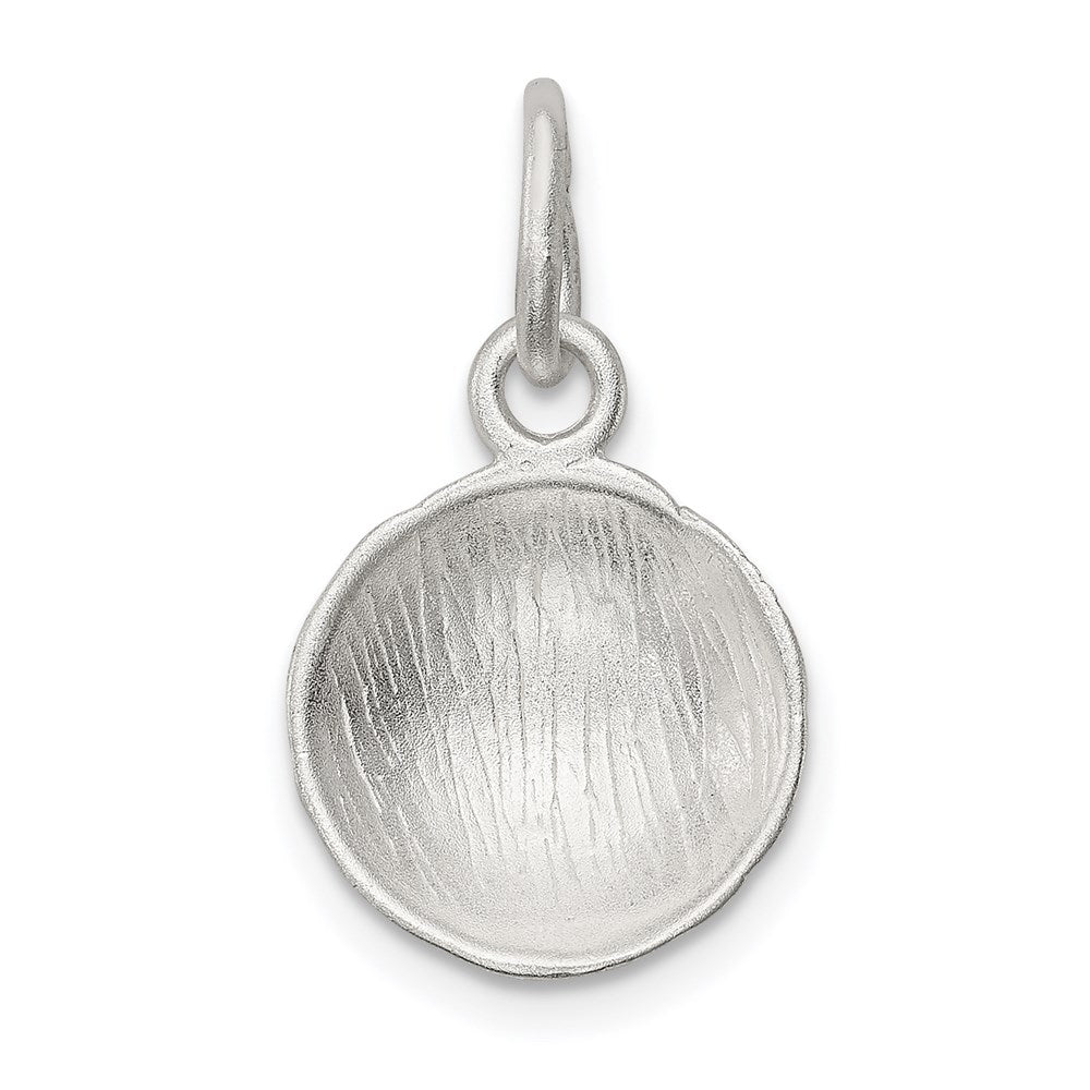 Sterling Silver Diamond Cut Soccer Ball Charm - Product Photo